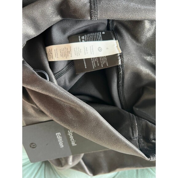 Lululemon Wunder Train HR Tight 28"*Foil Radiate Foil Print Black size 6 - Picture 5 of 8